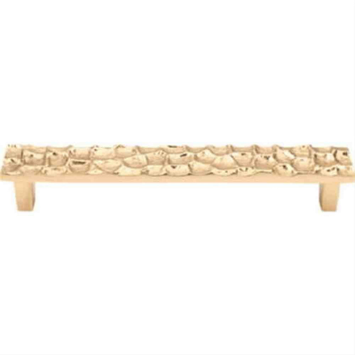 Top Knobs TK306BR TK306 Cobblestone Cabinet Pull 6-5/16" Center to Center Polished Brass