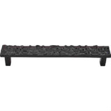 Top Knobs TK306CB TK306 Cobblestone Cabinet Pull 6-5/16" Center to Center Coal Black