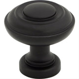 Top Knobs TK3070BLK TK3070 Ulster 1-1/4" Diameter Cabinet Knob Flat Black
