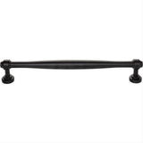 Top Knobs TK3078BLK TK3077 Ulster 18" Centers Cabinet Pull / Appliance Pull Flat Black