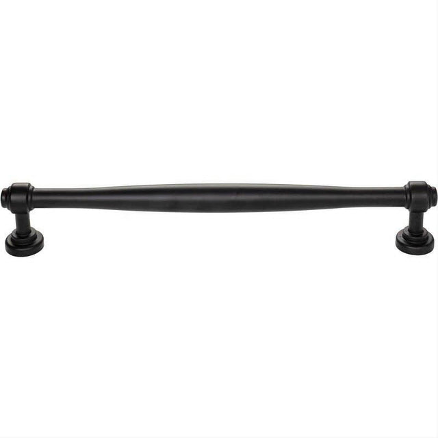 Top Knobs TK3078BLK TK3077 Ulster 18" Centers Cabinet Pull / Appliance Pull Flat Black