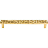 Top Knobs TK307BR TK307 Cobblestone 7 9/16" Center to Center Bar Pull Polished Brass