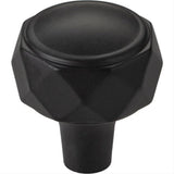 Top Knobs TK3080BLK TK3080 Kingsmill 1-1/4" Diameter Cabinet Knob Flat Black