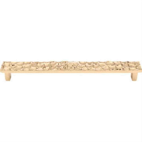 Top Knobs TK308BR TK308 Cobblestone Cabinet Pull 8-13/16" Center to Center Polished Brass