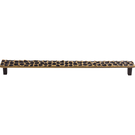 Top Knobs TK309BA Cobblestone 12 9/16" Center to Center Bar Pull Brass Antique