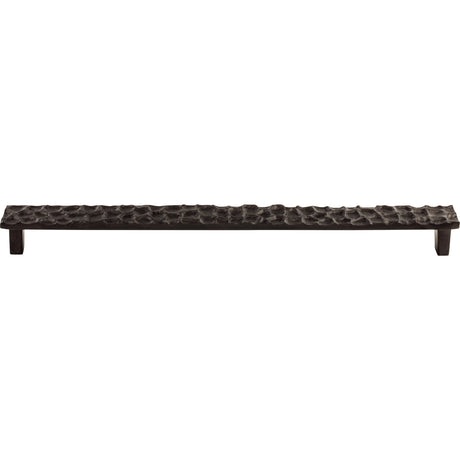 Top Knobs TK309CB Cobblestone 12 9/16" Center to Center Bar Pull Coal Black