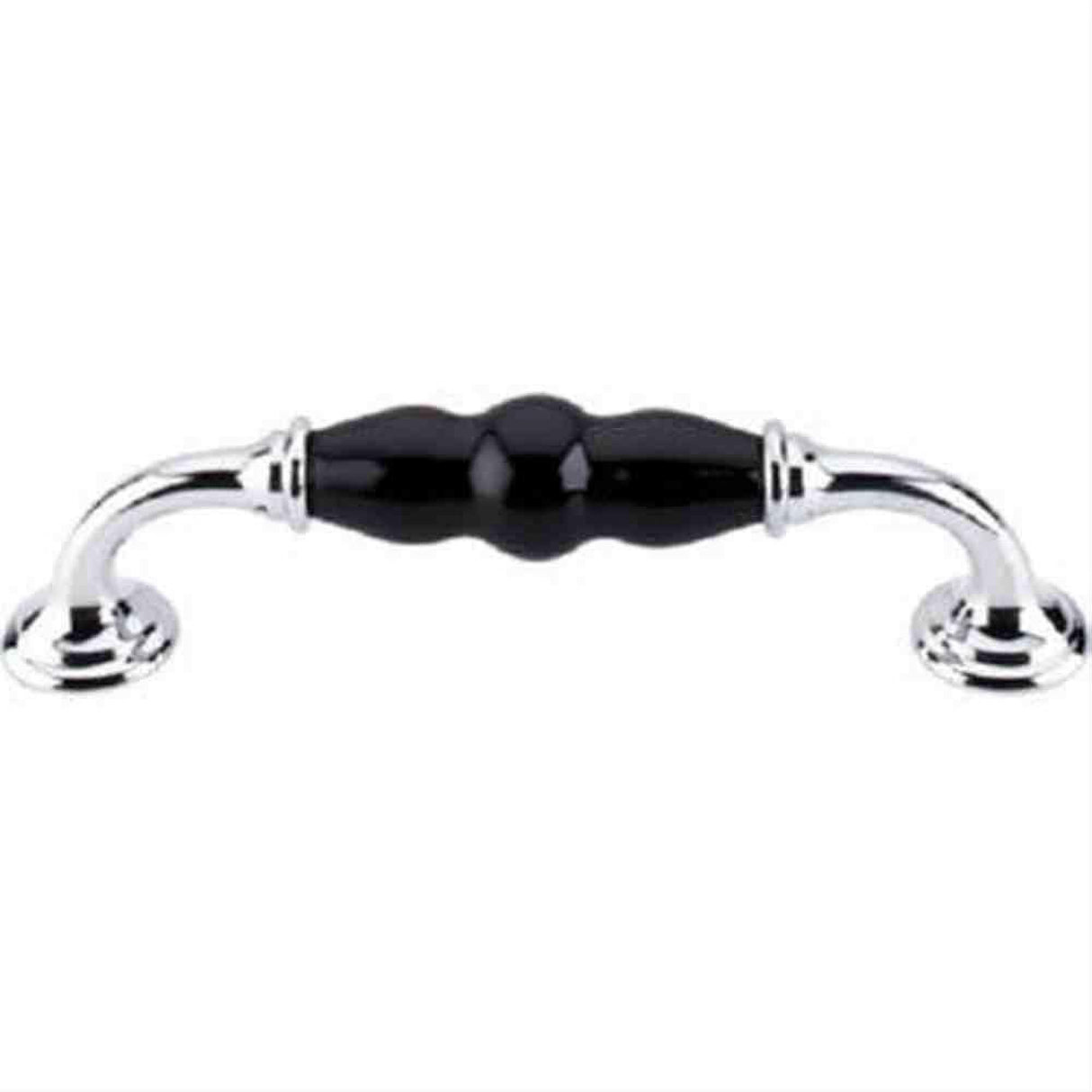 Top Knobs TK310PC Ceramic D-Pull 5-1/16" Center to Center Polished Chrome