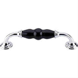Top Knobs TK310PC Ceramic D-Pull 5-1/16" Center to Center Polished Chrome