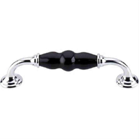Top Knobs TK310PC Ceramic D-Pull 5-1/16" Center to Center Polished Chrome