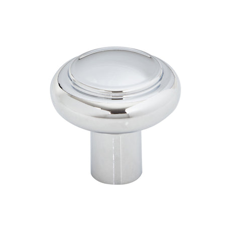 Top Knobs TK3110PC Clarence 1 1/4" Diameter Mushroom Knob Polished Chrome