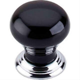 Top Knobs TK312PC Ceramic Small Cabinet Knob 1-1/8" Polished Chrome
