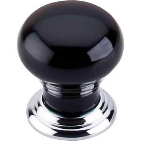 Top Knobs TK312PC Ceramic Small Cabinet Knob 1-1/8" Polished Chrome