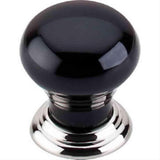 Top Knobs TK312PN Ceramic Small Cabinet Knob 1-1/8" Polished Nickel