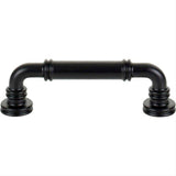 Top Knobs TK3141BLK TK3141 Cranford Cabinet Pull 3 3/4 Inch (c-c) Flat Black