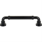 Top Knobs TK3142BLK TK3142 Cranford Cabinet Pull 5 1/16 Inch (c-c) Flat Black