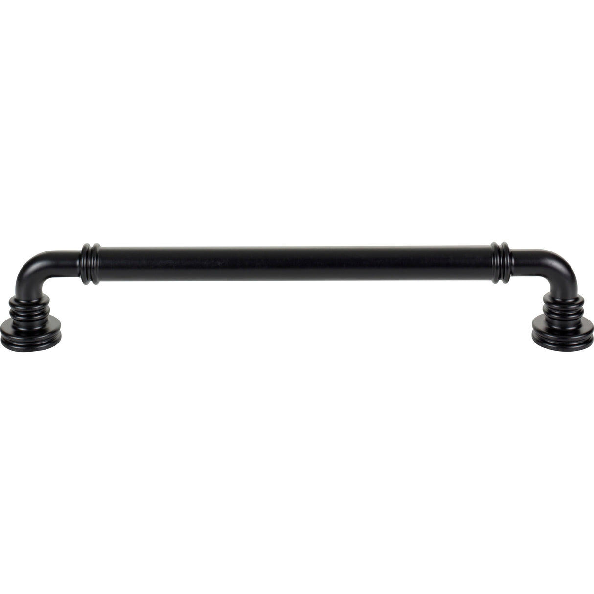 Top Knobs TK3147BLK Cranford 12" Center to Center Appliance Pull Flat Black