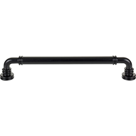 Top Knobs TK3147BLK Cranford 12" Center to Center Appliance Pull Flat Black