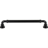 Top Knobs TK3147BLK TK3147 Cranford Cabinet Pull / Appliance Pull 12 Inch (c-c) Flat Black