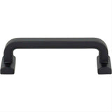 Top Knobs TK3162BLK TK3162 Harrison Cabinet Pull 3 3/4 Inch (c-c) Flat Black
