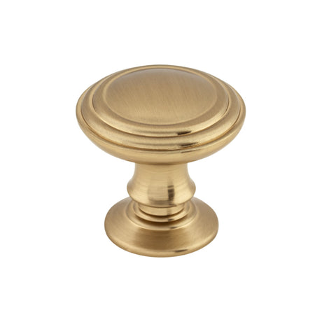 Top Knobs TK320HB Reeded 1 1/4" Diameter Round Knob Honey Bronze