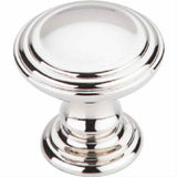 Top Knobs TK320PN TK320 Reeded 1-1/4" Cabinet Knob Polished Nickel