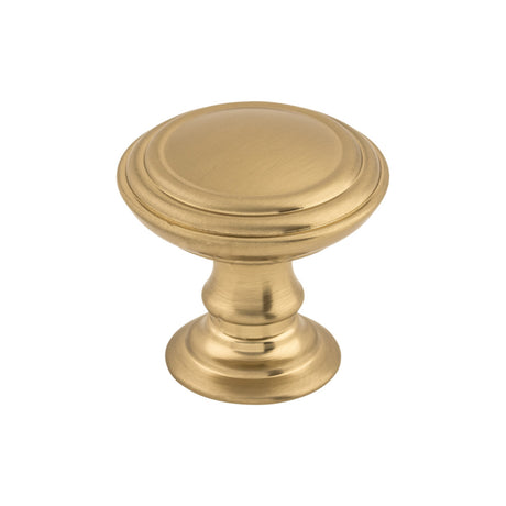 Top Knobs TK321HB Reeded 1 1/2" Diameter Round Knob Honey Bronze