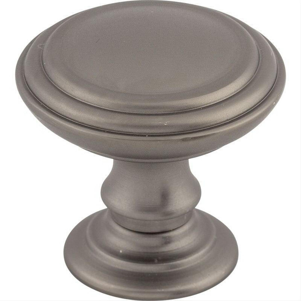 Top Knobs TK321AG TK321 Reeded 1 1/2" Diameter Mushroom Cabinet Knob Ash Gray