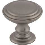 Top Knobs TK321AG TK321 Reeded 1 1/2" Diameter Mushroom Cabinet Knob Ash Gray