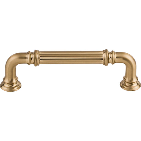 Top Knobs TK322HB Reeded 3 3/4" Center to Center Bar Pull Honey Bronze