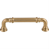 Top Knobs TK322HB TK322 Reeded 3 3/4" Center to Center Bar Pull Honey Bronze