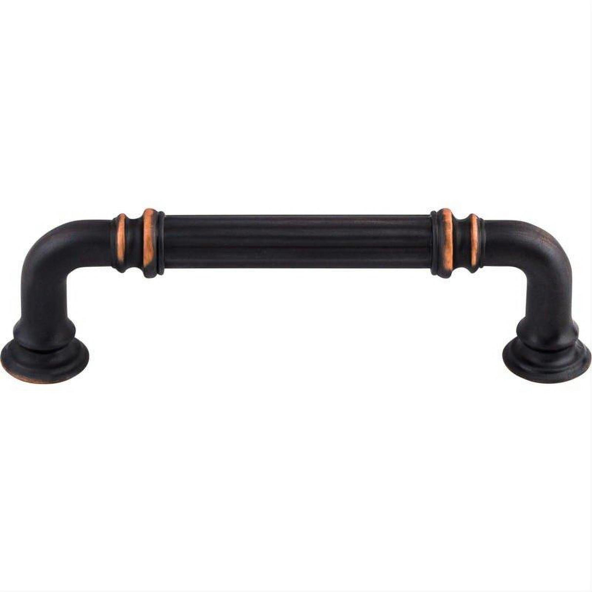 Top Knobs TK322UM TK322 Reeded 3 3/4" Center to Center Bar Pull Umbrio