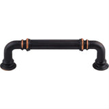 Top Knobs TK322UM TK322 Reeded 3 3/4" Center to Center Bar Pull Umbrio