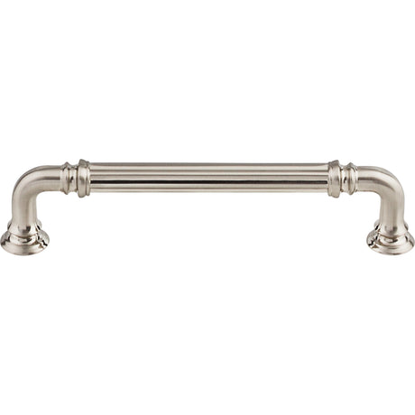 Top Knobs TK323BSN Reeded 5" Center to Center Bar Pull Brushed Satin Nickel