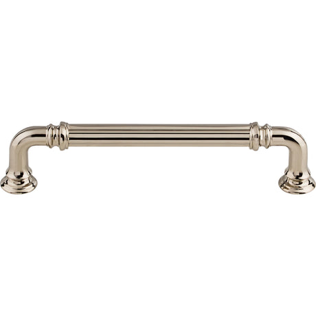 Top Knobs TK323PN Reeded 5" Center to Center Bar Pull Polished Nickel