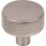 Top Knobs TK3230BSN Burnham 1 1/4" Length Round Knob Brushed Satin Nickel