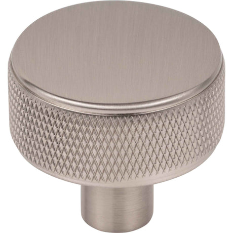 Top Knobs TK3230BSN Burnham 1 1/4" Length Round Knob Brushed Satin Nickel