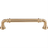 Top Knobs TK323HB TK323 Reeded 5" Center to Center Bar Pull Honey Bronze