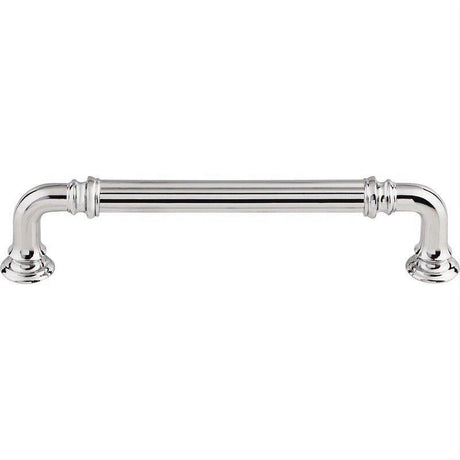 Top Knobs TK323PC TK323 Reeded 5" Center to Center Bar Pull Polished Chrome