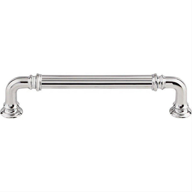 Top Knobs TK323PC TK323 Reeded 5" Center to Center Bar Pull Polished Chrome