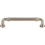 Top Knobs TK323PN TK323 Reeded 5" Center to Center Bar Pull Polished Nickel