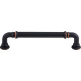 Top Knobs TK323UM TK323 Reeded 5" Center to Center Bar Pull Umbrio