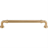 Top Knobs TK324HB TK324 Reeded 7" Center to Center Bar Pull Honey Bronze