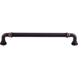 Top Knobs TK324UM TK324 Reeded 7" Center to Center Bar Pull Umbrio