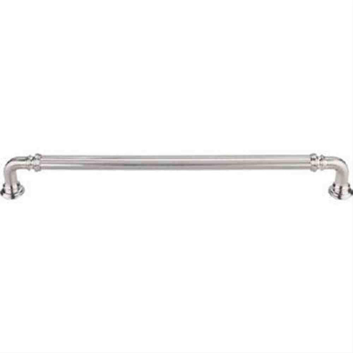 Top Knobs TK325BSN TK325 Reeded Cabinet Pull 9" Center to Center Brushed Satin Nickel