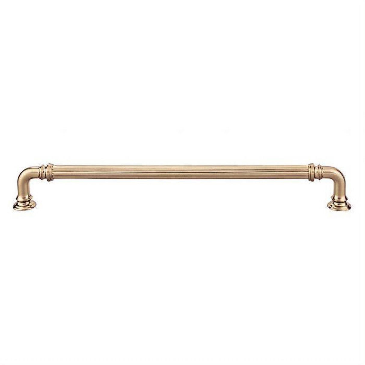 Top Knobs TK325HB TK325 Reeded Cabinet Pull 9" Center to Center Honey Bronze