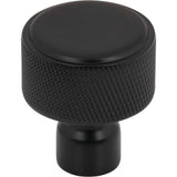 Top Knobs TK3260BLK Garrison 1 1/8" Length Round Knob Flat Black