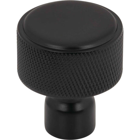 Top Knobs TK3260BLK Garrison 1 1/8" Length Round Knob Flat Black