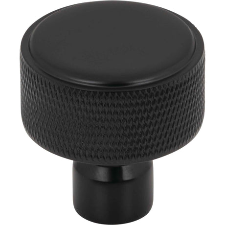 Top Knobs TK3261BLK Garrison 1 1/4" Length Round Knob Flat Black