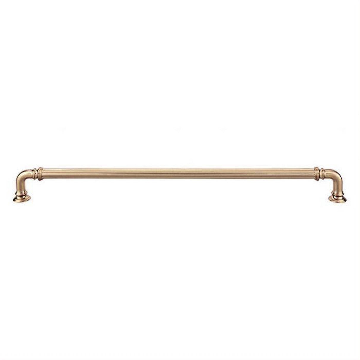 Top Knobs TK326HB TK326 Reeded Cabinet Pull 12" Center to Center Honey Bronze
