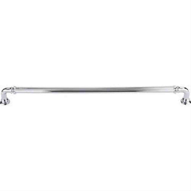 Top Knobs TK326PC TK326 Reeded Cabinet Pull 12" Center to Center Polished Chrome